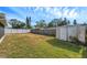 Large backyard with shed and privacy fence at 9126 109Th Ter, Seminole, FL 33777