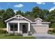 Two-story craftsman style home with landscaping and a two car garage at 11826 Richmond Trl, Parrish, FL 34219