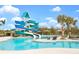 Community pool with waterslides and a relaxing atmosphere at 11826 Richmond Trl, Parrish, FL 34219