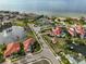 Bird's eye view of waterfront home and community at 1414 Alhambra Dr, Apollo Beach, FL 33572