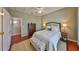 Bedroom with hardwood floors and ceiling fan at 1414 Alhambra Dr, Apollo Beach, FL 33572