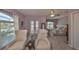 Main bedroom with king bed and private balcony at 1414 Alhambra Dr, Apollo Beach, FL 33572