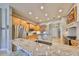 Modern kitchen with granite countertops and stainless steel appliances at 1414 Alhambra Dr, Apollo Beach, FL 33572