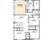 Second floor plan with owner's retreat, three bedrooms, and two bathrooms at 709 W Orient St, Tampa, FL 33603