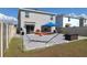 Spacious backyard with patio, hammock, and gazebo at 12113 Water Ash Pl, Riverview, FL 33569