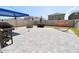 Backyard with patio, fire pit, and hammock at 12113 Water Ash Pl, Riverview, FL 33569