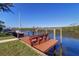 Expansive dock on the canal at 4147 Marine Pkwy, New Port Richey, FL 34652