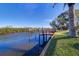 Private dock with water access at 4147 Marine Pkwy, New Port Richey, FL 34652