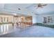 Large living room undergoing renovation, showcasing high ceilings at 4147 Marine Pkwy, New Port Richey, FL 34652