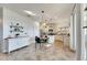 Kitchen with dining area and view into living room at 708 Fern Leaf Dr, Ruskin, FL 33570