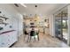 Eat-in kitchen with an island, stainless steel appliances, and tiled floor at 708 Fern Leaf Dr, Ruskin, FL 33570
