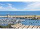 Aerial view of the marina and waterfront at 175 2Nd S St # P-08, St Petersburg, FL 33701