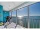 Balcony with water views and seating area at 6060 Shore S Blvd # 601, Gulfport, FL 33707