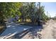 View of the home from the street, highlighting the yard and a long driveway at 719 19Th S St, St Petersburg, FL 33712