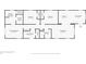 Floor plan of home showing layout of the two bedrooms, two bathrooms, kitchen, and living room at 719 19Th S St, St Petersburg, FL 33712