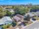 Aerial view of a single-story house with a paved driveway at 4202 Las Vegas Dr, New Port Richey, FL 34653