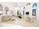 Spacious clubhouse with comfortable seating and a fireplace at 18128 Villa Creek Dr # 18128, Tampa, FL 33647
