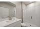 Bright bathroom with shower, vanity, and toilet at 31464 Woodland Race Loop, Wesley Chapel, FL 33545