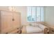 Bedroom with twin beds and ocean views at 7100 Sunset Way # 205, St Pete Beach, FL 33706