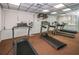 Well-equipped fitness center with treadmills at 7100 Sunset Way # 205, St Pete Beach, FL 33706