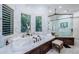 Stunning bathroom with large shower and soaking tub at 118 Harbor View Ln, Belleair Bluffs, FL 33770