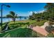 Expansive lawn with waterfront views at 118 Harbor View Ln, Belleair Bluffs, FL 33770