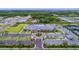 Aerial view of community clubhouse and amenities at 4735 Avila Lakes Dr, Wimauma, FL 33598