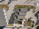 Aerial view of house, showcasing the private pool and surrounding area at 9901 1St E St # F, Treasure Island, FL 33706