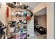 Well-organized pantry with shelving for food storage at 11411 Alachua Creek Ln, Riverview, FL 33579