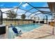 Inviting screened pool with ample deck space at 11411 Alachua Creek Ln, Riverview, FL 33579
