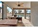 Relaxing covered patio overlooking a refreshing pool at 11411 Alachua Creek Ln, Riverview, FL 33579