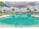 Resort-style pool with lounge chairs and palm trees in Southfork Lakes at 11411 Alachua Creek Ln, Riverview, FL 33579