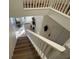 View of a light-colored staircase leading to the second floor at 12705 Longcrest Dr, Riverview, FL 33579