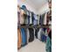 Spacious walk-in closet with ample shelving and hanging space at 9028 Ivy Stark Blvd, Wesley Chapel, FL 33545