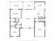 Shows the layout of the home with dimensions of each room at 9830 Mark Twain Ln, Port Richey, FL 34668