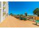 Spacious deck overlooking the beach and ocean at 12000 Gulf Blvd # 212-N, Treasure Island, FL 33706