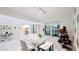 Formal dining room with chandelier and Christmas tree at 19314 Eagle Creek Ln, Tampa, FL 33647