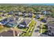 Aerial view of neighborhood with waterfront access at 8321 Sky Eagle Dr, Tampa, FL 33635