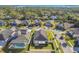 Aerial view of neighborhood with waterfront access at 8321 Sky Eagle Dr, Tampa, FL 33635