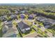 Aerial view of neighborhood with waterfront access at 8321 Sky Eagle Dr, Tampa, FL 33635