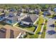 Aerial view of single Gathering home and backyard at 8321 Sky Eagle Dr, Tampa, FL 33635