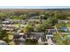 Aerial view of a residential area featuring homes with pools and lush landscaping at 14915 Gentilly Pl, Tampa, FL 33624