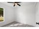 Bedroom with ceiling fan and hardwood flooring at 14915 Gentilly Pl, Tampa, FL 33624