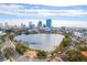 Stunning aerial view of the cityscape and lake at 777 3Rd N Ave # 1605, St Petersburg, FL 33701