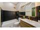 Contemporary bathroom with a bathtub and sleek design at 4008 W Leila Ave, Tampa, FL 33616