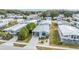 Aerial view of mobile home community showing property location at 3836 Chris Dr, Wesley Chapel, FL 33543