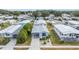 Aerial view of the home and surrounding neighborhood at 3836 Chris Dr, Wesley Chapel, FL 33543