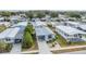 Aerial view of the home and surrounding neighborhood at 3836 Chris Dr, Wesley Chapel, FL 33543