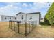 Backyard features a spacious fenced area for pets at 3836 Chris Dr, Wesley Chapel, FL 33543