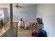 Living room with wood floors and staircase at 6658 Williams Rd, Seffner, FL 33584